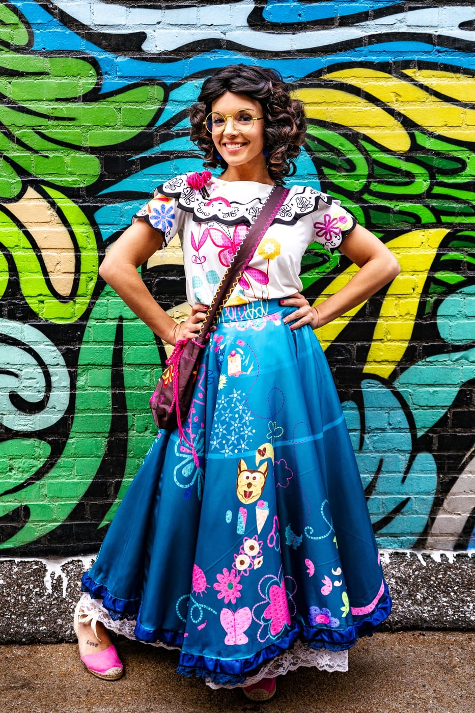 Miracle Princess character in colorful embroidered blouse and blue skirt